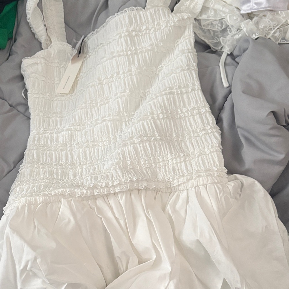 White Smocked Dress
